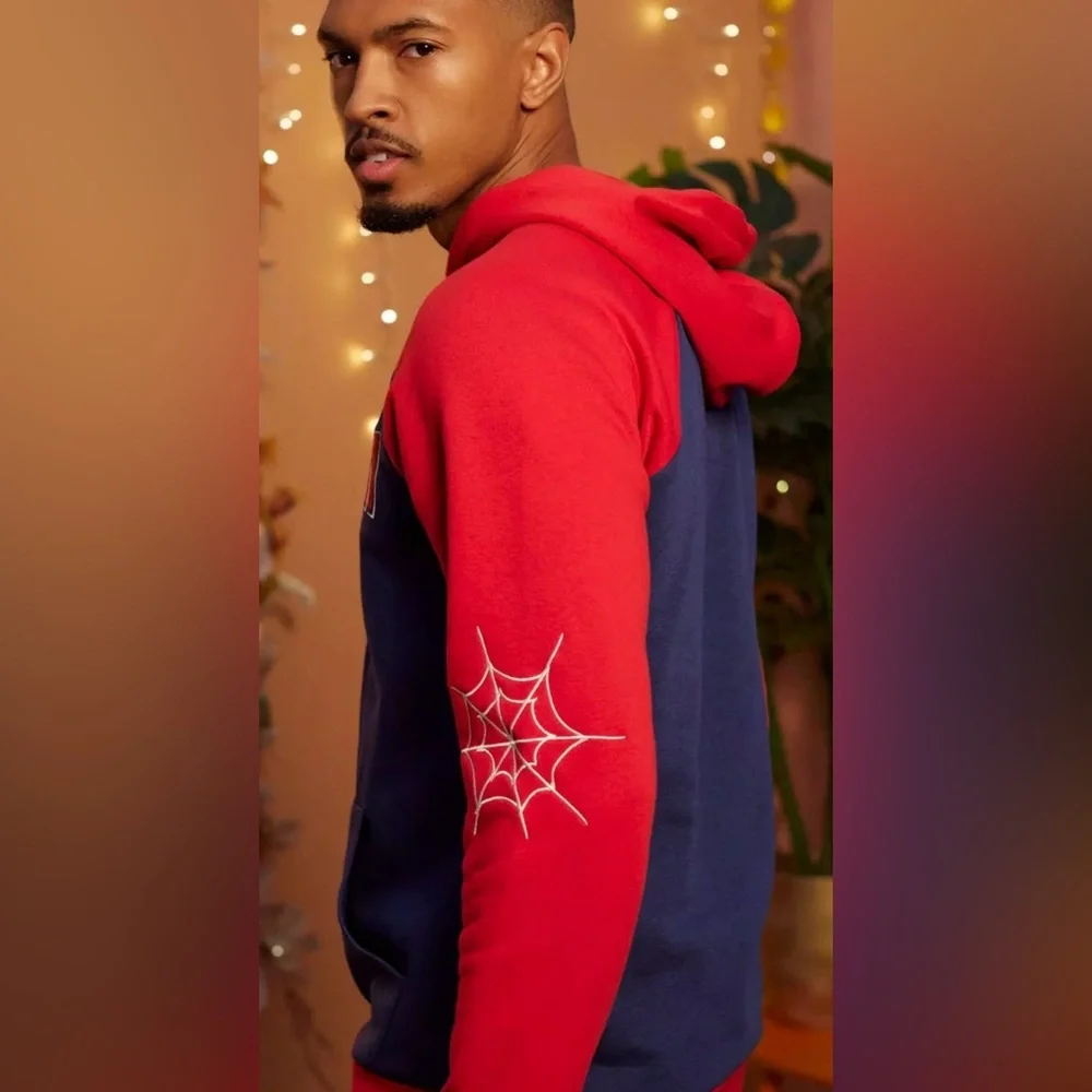 NWT Our Universe Marvel Spider-Man color block hoodie sizes 2X 3X - Picture 4 of 8
